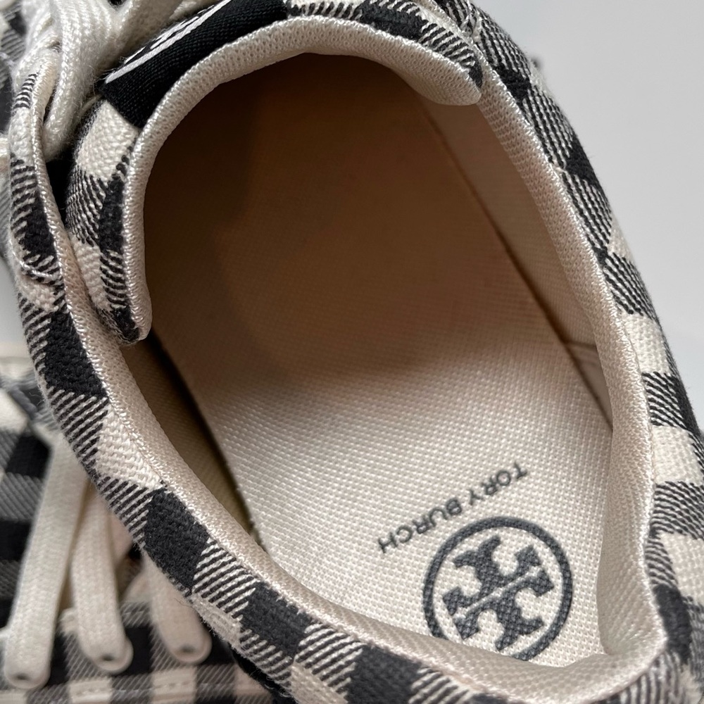 Tory Burch !Fun! Gingham Tennis Shoes - Picture 8 of 12